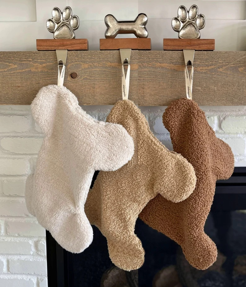 Holiday Bone Stocking Fill With Toys And/or Treats Soft - Etsy | Etsy (US)
