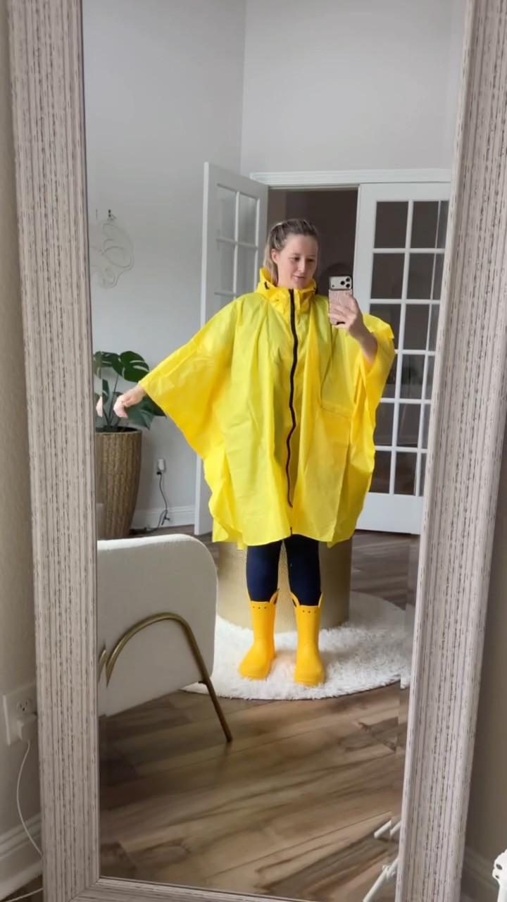 We are ready for this rainy day! This was the morning walk fit - new poncho + rain boots (fun fact I’ve never owned a pair of rain boots and I think I’ve been missing out my entire life!)  

 #LTKootd