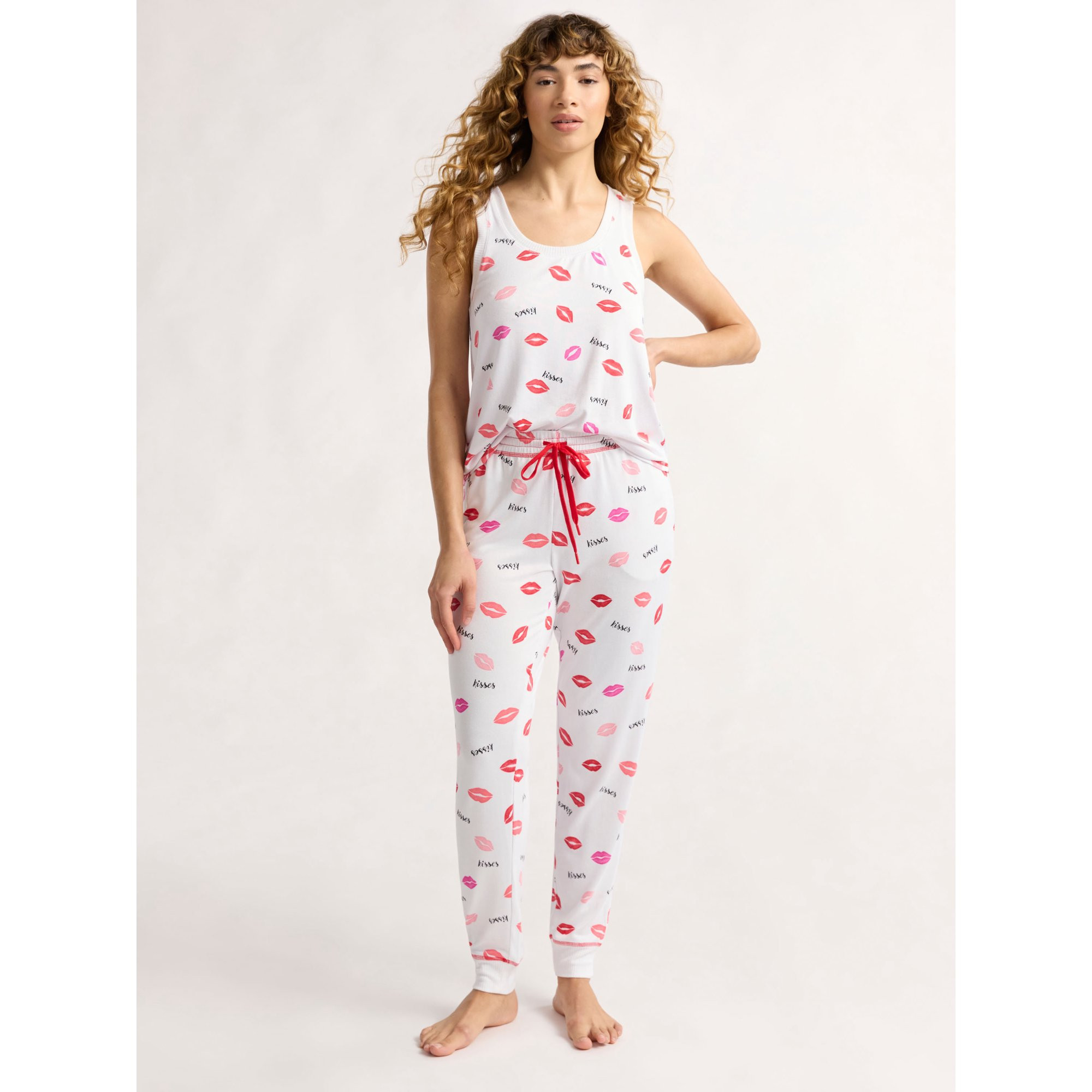 Joyspun Women's and Women’s Plus Hacci Knit Sleep Joggers, Sizes XS to 3X - Walmart.com | Walmart (US)