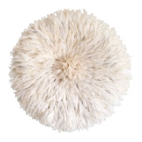 Top Quality white Bamileke Juju Hat/ Interior Decor /Wall Hanging /Tyn Hat/ Ivory Juju Hat/ Cream... | Etsy (US)