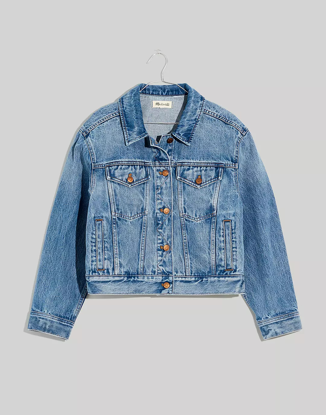 The Cropped Trucker Jean Jacket in Woodlane Wash | Madewell
