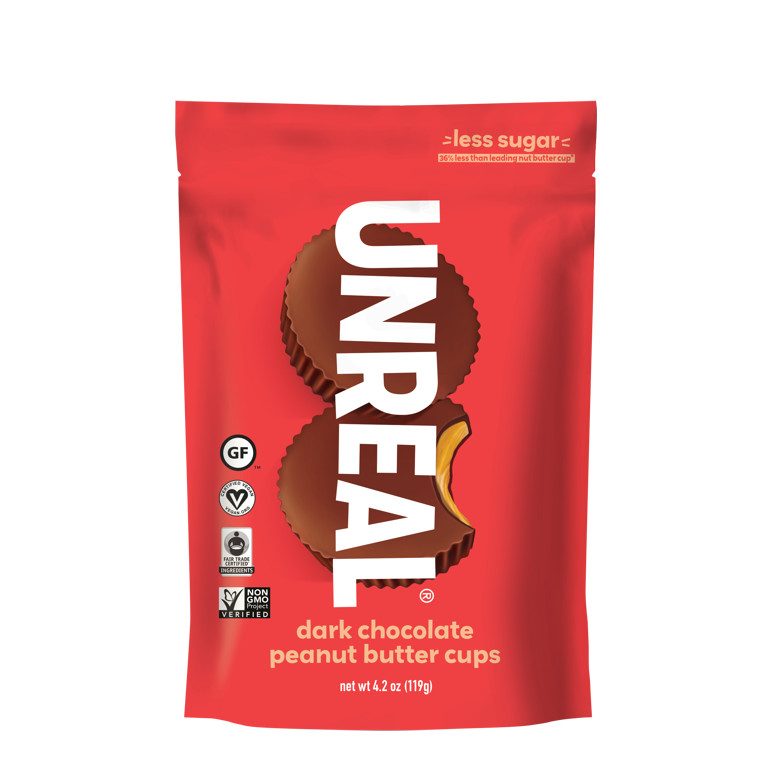 Unreal Dark Chocolate Peanut Butter Cups 4.2 oz | Walmart (US)
