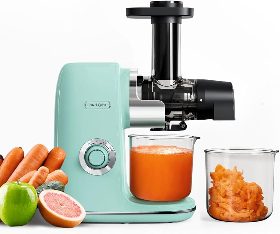 Hazel Quinn Masticating Juicer - Cold Press Slow Juicer for Fruits and Vegetables, BPA-Free Juice... | Amazon (US)
