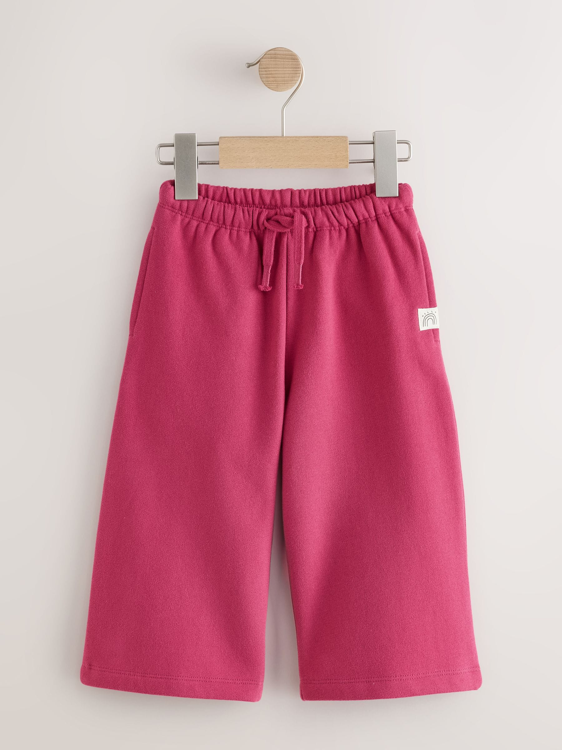Next Berry Pink Wide Leg Sweat Joggers (3mths-7yrs) | Next US