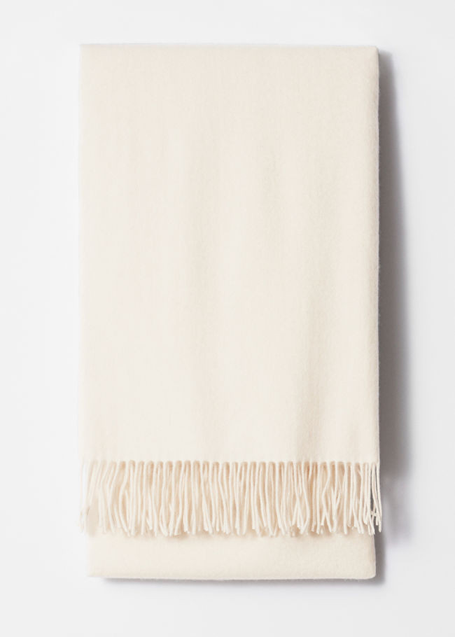 Fringed Wool Blanket Scarf | & Other Stories UK