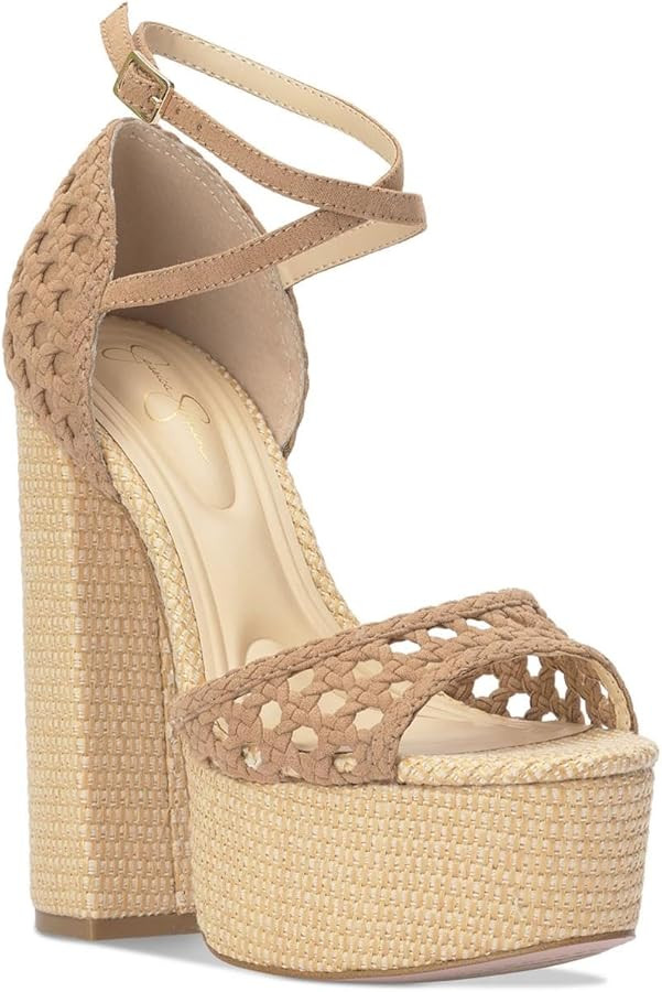 Jessica Simpson Womens Aditi Platform Open Toe Platform Heels | Amazon (US)