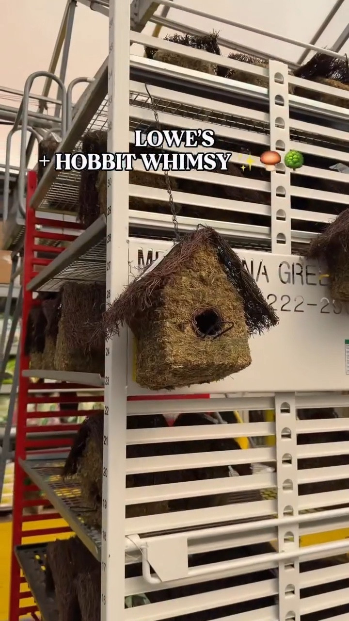 Comment “SPRING” to snag the cutest whimsical finds at Lowe’s this year!!!😍😍 Are we kidding with the MOSS bird house!?! 🧚‍♂️ My top favorite concrete planters and stone bird baths!!! All making for the most magical yards this years! @loweshomeimprovement with the WHIMSY! ✨ 🤎 🌳 #hobbit #outdoors #planters #whimsy #fairygarden