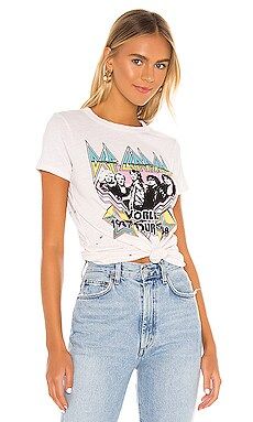 Chaser Def Leppard World Tour Tee in Au Lait from Revolve.com | Revolve Clothing (Global)