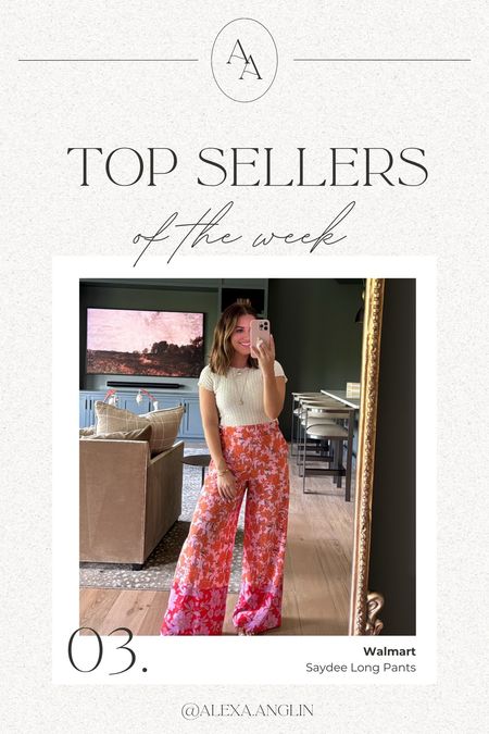 Top sellers of the week— Jessica Simpson Saysee long pants from Walmart 

so cute and comfy!! Features an elastic waistband and wide leg style // I’m wearing size extra small- runs a little big in the waist! 

#LTKStyleTip #LTKFindsUnder50 #LTKWorkwear