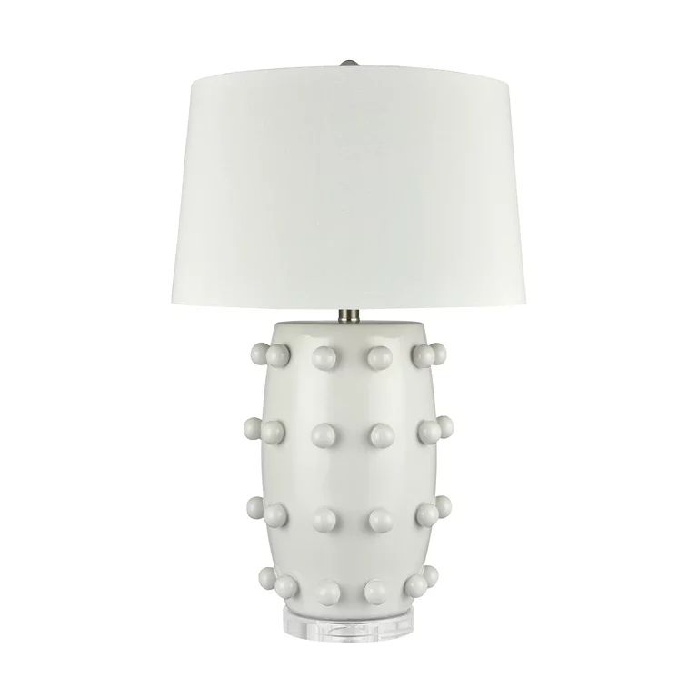 Elk Home 15-Inch Wide Torny Table Lamp, Contemporary, White Glazed | Walmart (US)