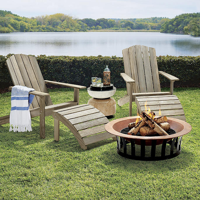 Rowan Adirondack Chair & Ottoman | Frontgate | Frontgate