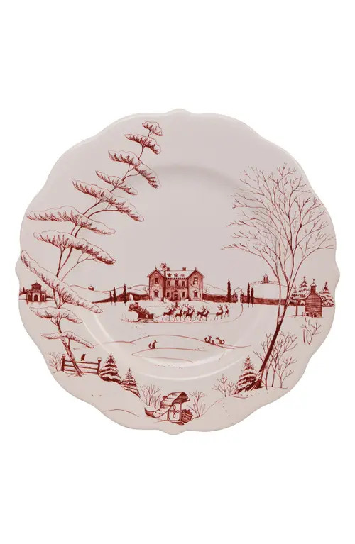 Juliska Country Estate Christmas Eve Winter Frolic Ruby Dinner Plate at Nordstrom | Nordstrom