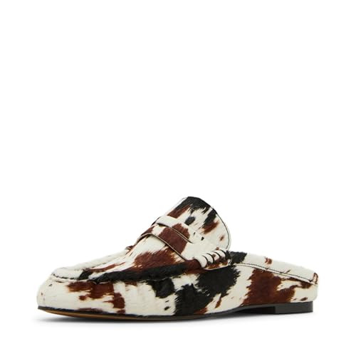 Steve Madden Women's Rafe Loafer, Cow Print, 7.5 | Amazon (US)