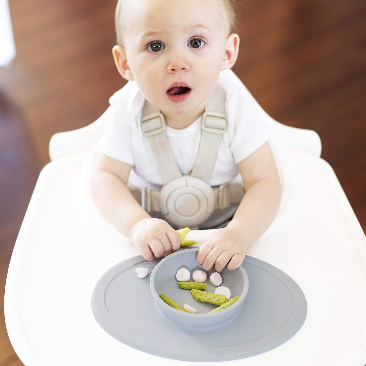 ezpz Tiny Bowl - 100% Silicone Suction Bowl with Built-in Placemat for First Foods + Baby Led Wea... | Amazon (US)