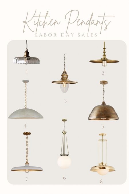 Kitchen pendant lights // antique inspired pendant lights // gold pendants // brass pendant lights // kitchen lighting

#LTKhome