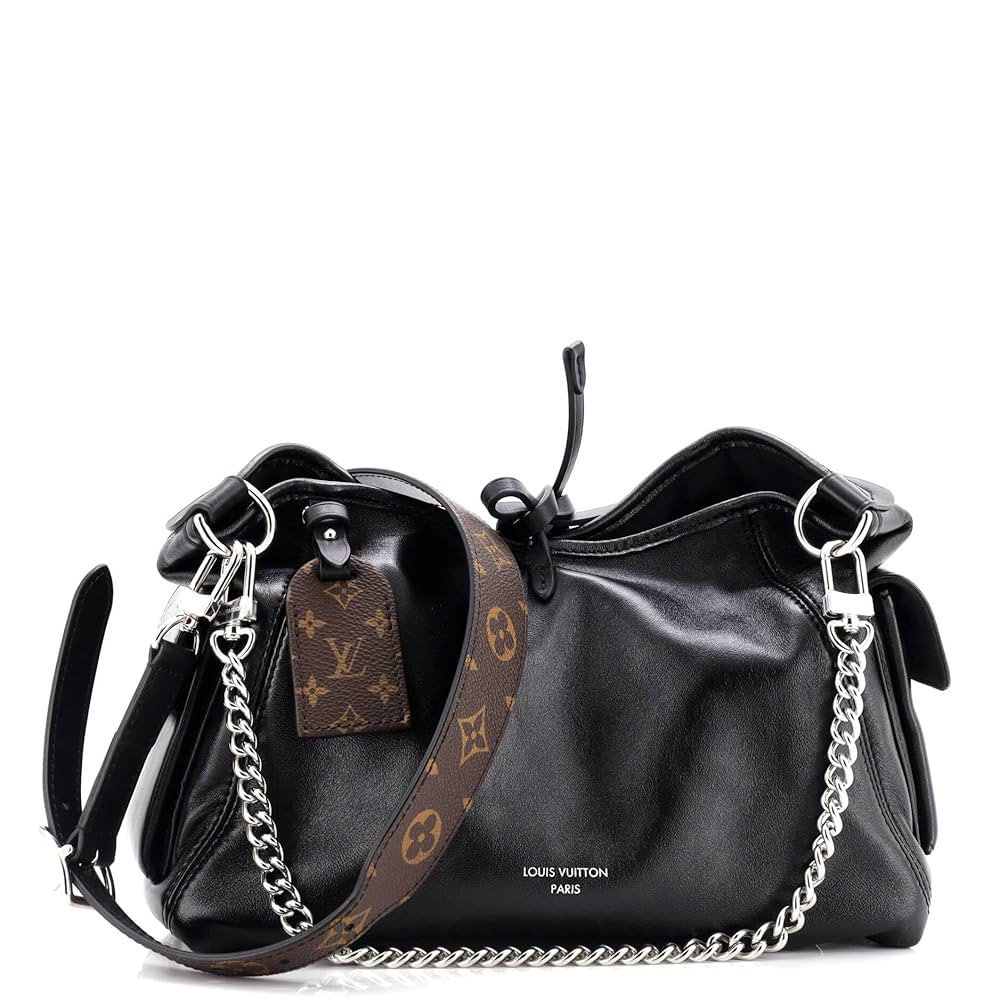 Amazon.com: Louis Vuitton, Pre-Loved CarryAll Cargo Hobo Leather with Monogram Canvas PM, Black :... | Amazon (US)