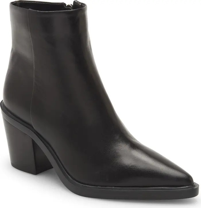 Vince Camuto Rinvalla Pointed Toe Leather Bootie | Nordstrom | Nordstrom