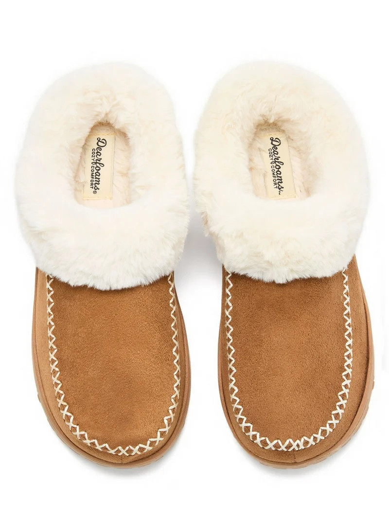 Dearfoams Cozy Comfort Women's Moc Toe Clog Slippers | Walmart (US)