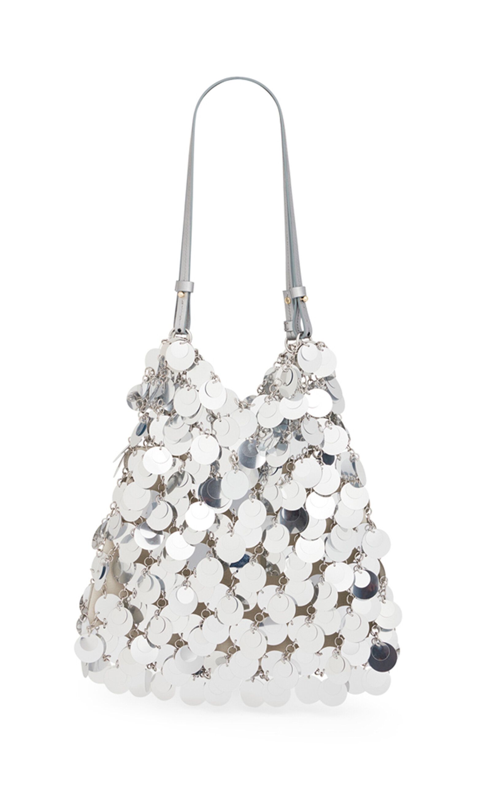 XL Sparkle Silver-Tone Paillette Hobo bag | Moda Operandi (Global)