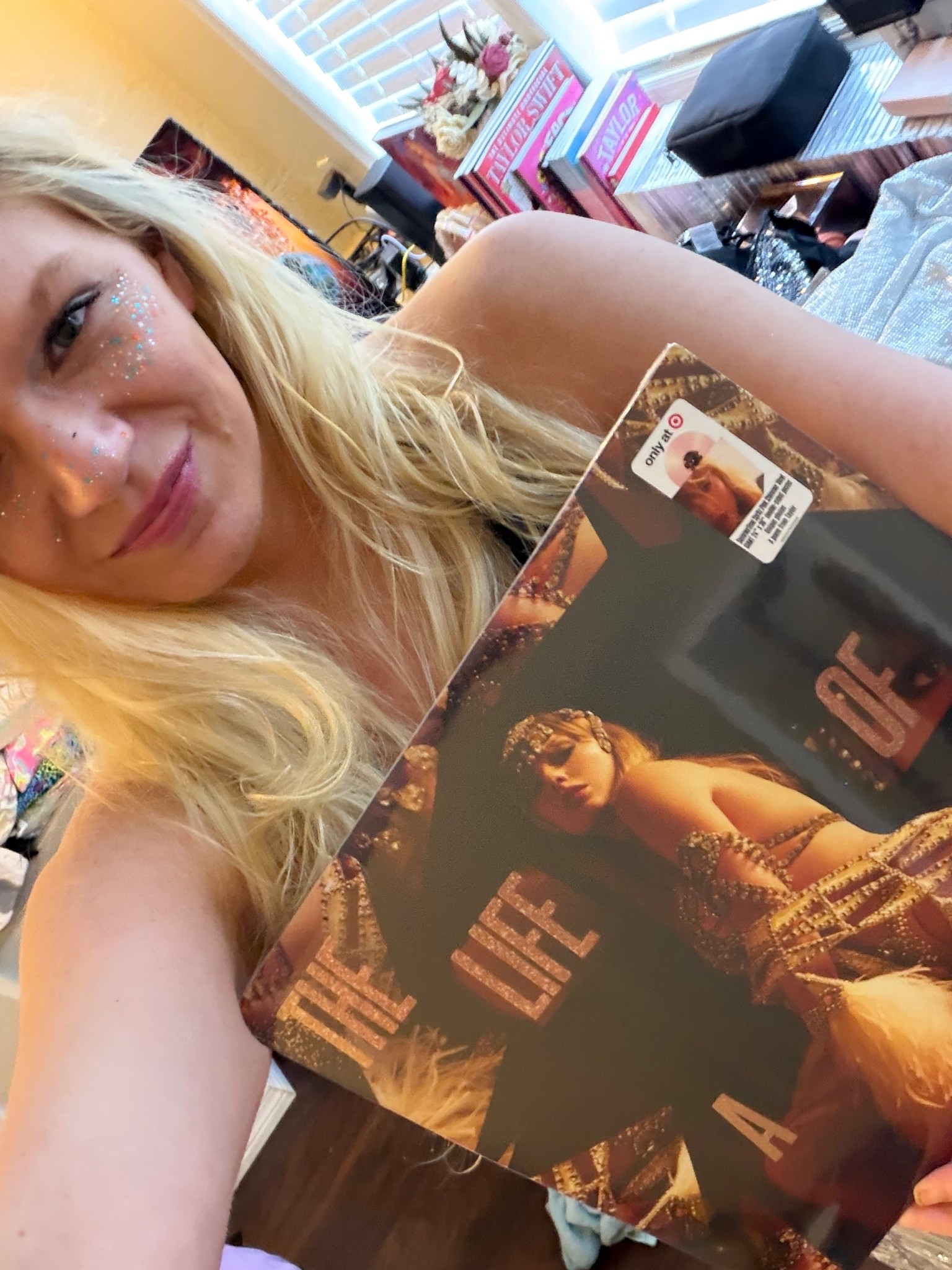 Who got a vinyl from target?! I LOOVE. So pretty 😍✨ 
The show girl era is here and I am so happy 

#LTKBeauty #LTKParties #LTKFindsUnder100