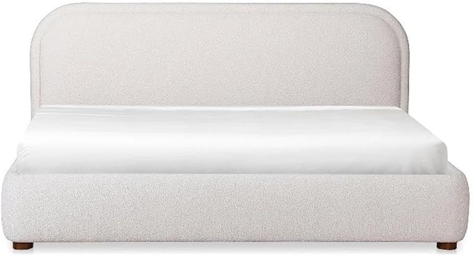 Moe's Home Collection Colin Fabric Queen Bed in Beige | Amazon (US)