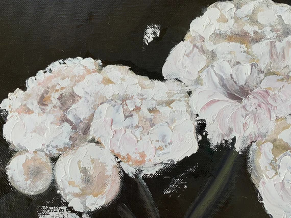 Oil Painting of Peonies | Etsy (US)