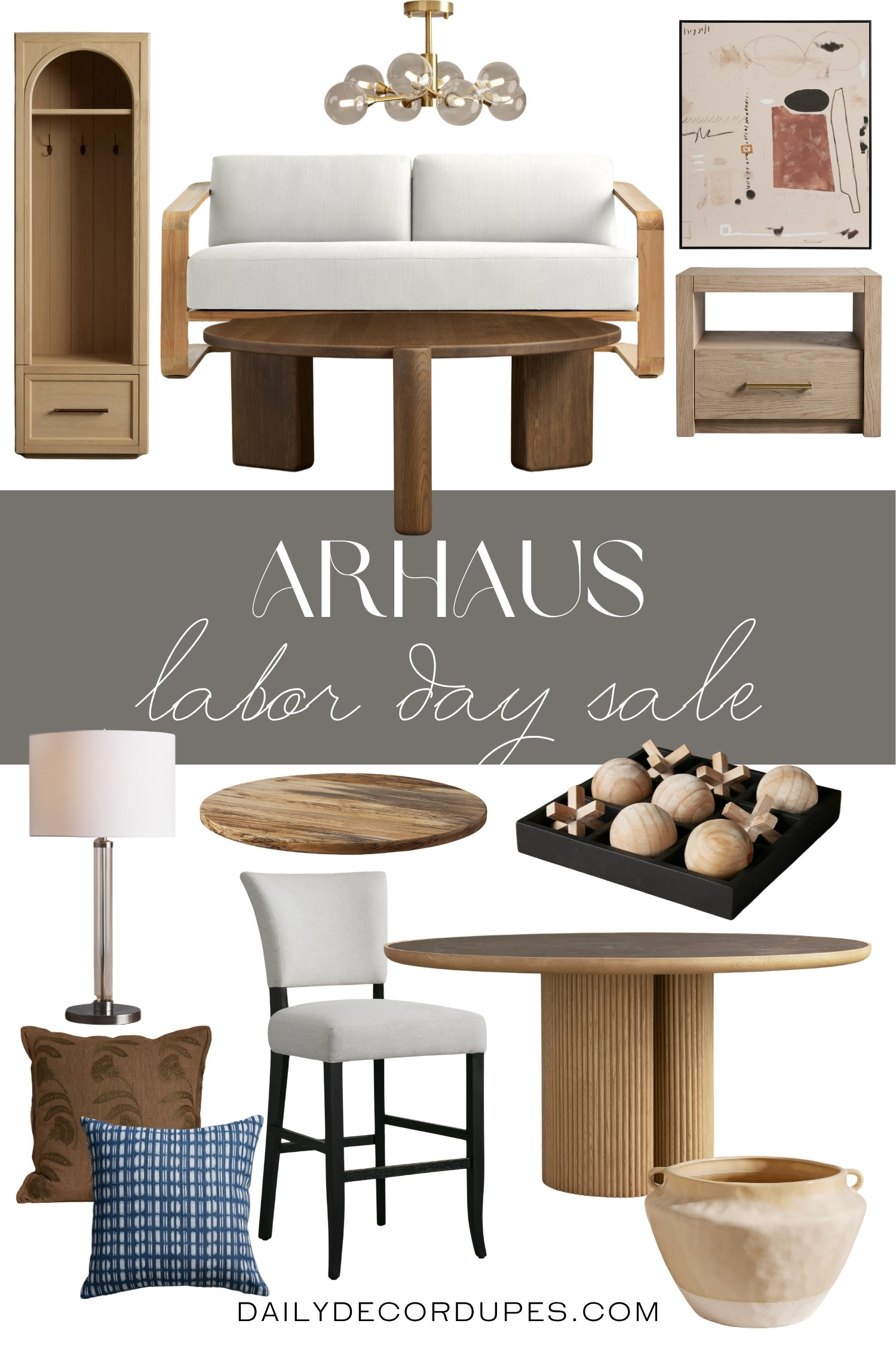 Arhaus Labor Day Sale is here with up to 50% off everything, making it a great time to bring timeless style into your home. From beautiful wood furniture and comfortable seating to lighting, accent tables, and decorative accessories, there are so many pieces to love. The warm textures and organic shapes make these finds especially beautiful for modern, transitional, and relaxed spaces. Whether you are updating one room or adding a few finishing touches, this sale is worth a look. 🏡🛍️✨

Home more affordable option find similar look for less budget friendly affordable cheap cheaper beautiful pretty. Clearance sale coupon code discount code promo code luxury Inspo inspiration inspired by idea ideas Love like these? I share multiple every day in my FB group.
#Arhaus #ArhausSale #LaborDaySale #ArhausFurniture #HomeDecorSale #FurnitureSale #HomeDecorFinds #FurnitureFinds #SaleAlert 

 #LTKHome