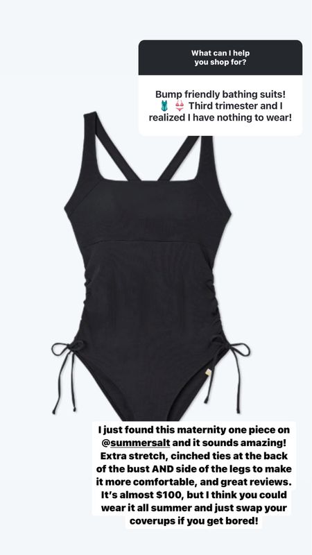 Maternity swimsuit!

#LTKSeasonal #LTKfindsunder100