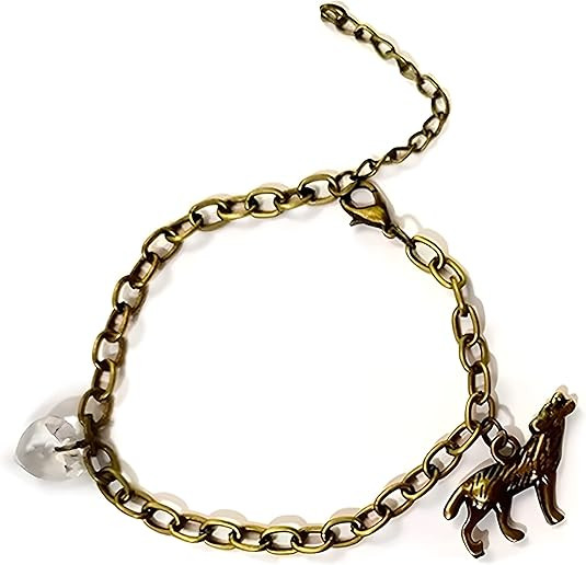 SweetLove.3D Twilight Breaking Dawn Bella's Wolf & Heart Bracelet Prop Replica Jewelry Handmade (... | Amazon (US)