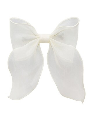 Bow Barrette in Oyster | Revolve Clothing (Global)