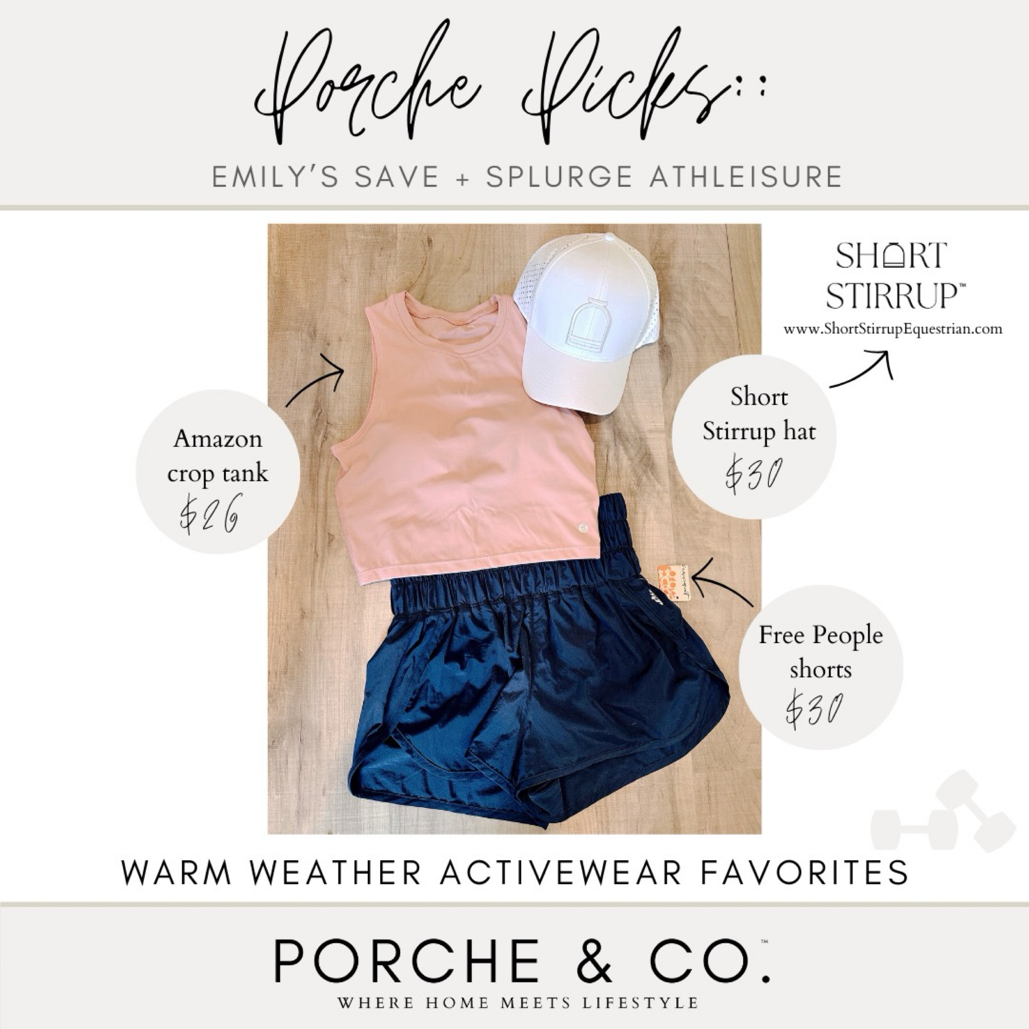 Spring & Summer activewear sets from Amazon and Free People! Amazon crop top and Free People movement shorts with liner! Short Stirrup equestrian hat with sweatband and water resistant 💦 

#LTKFestival #LTKActive #LTKfitness