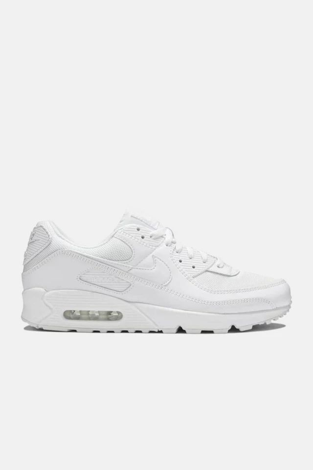 Nike Air Max 90 Recraft Triple White Sneakers - CN8490-100 | Urban Outfitters (US and RoW)