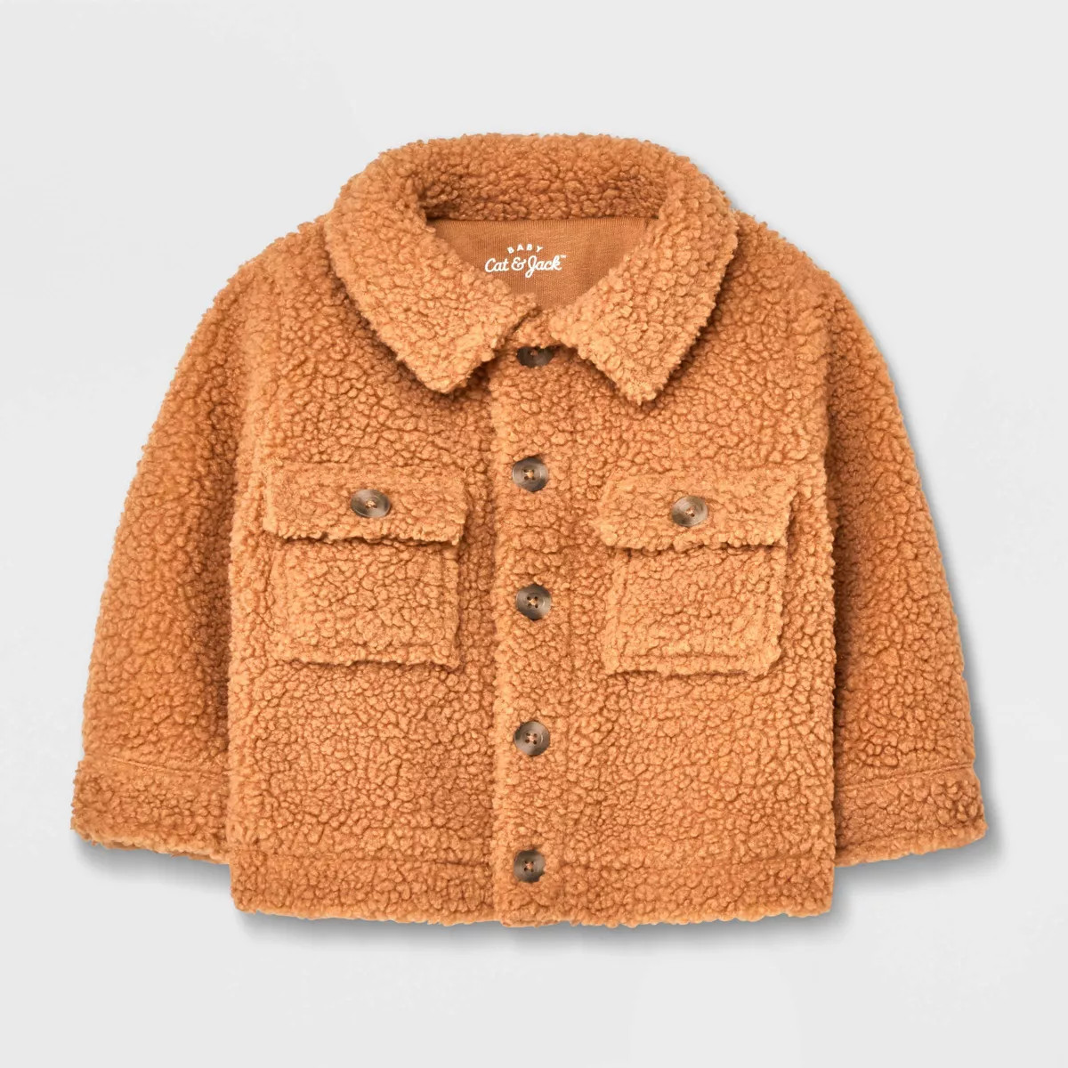 Baby Faux Shearling Jacket - Cat & Jack™ Light Brown | Target