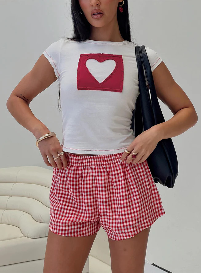 Were Lovers Baby Tee White | Princess Polly US