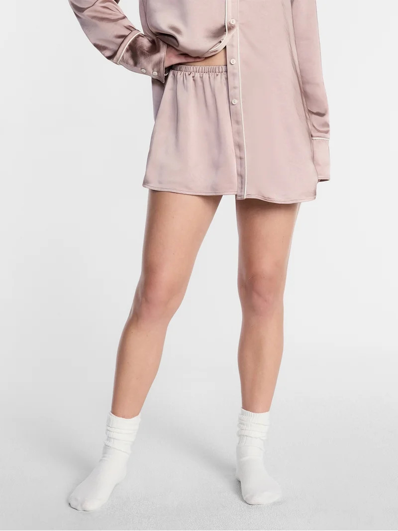 Kacey Lee Women's Satin Sleep Shorts, Sizes XS-XXL | Walmart (US)