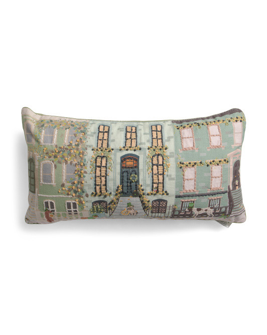 14x26 Saint Patty's Greenwich Dogs Pillow | TJ Maxx