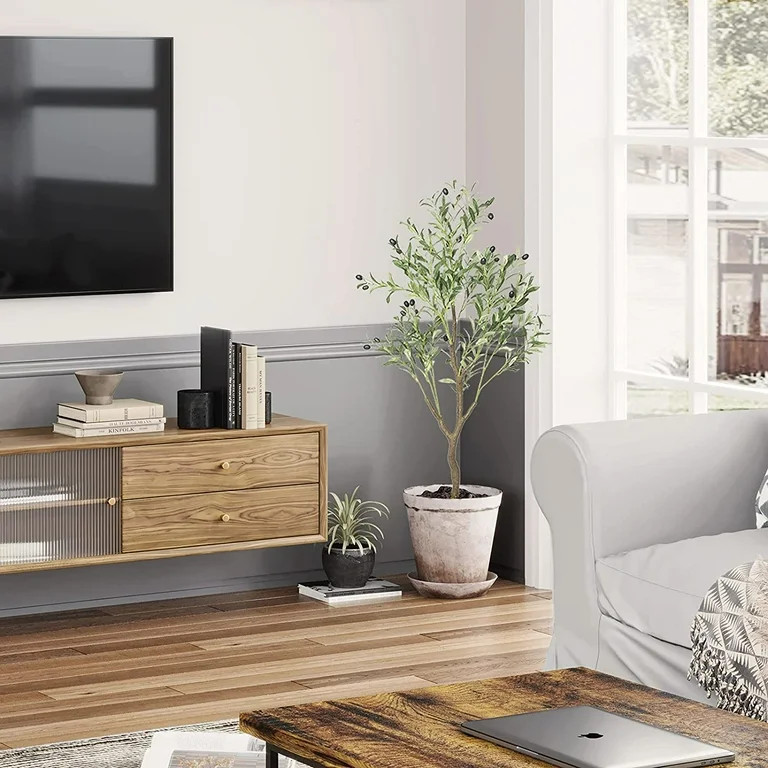 VIAGDO Artificial Olive Tree Large 47" Faux Olive Branches and Fruits | Walmart (US)