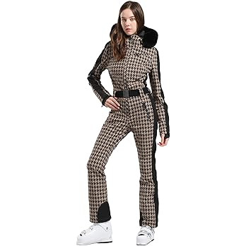 IMPHUT Women's One Piece Ski Suits Slim Waterproof Jumpsuits Windproof Snowsuit Insulated Ski Jum... | Amazon (US)