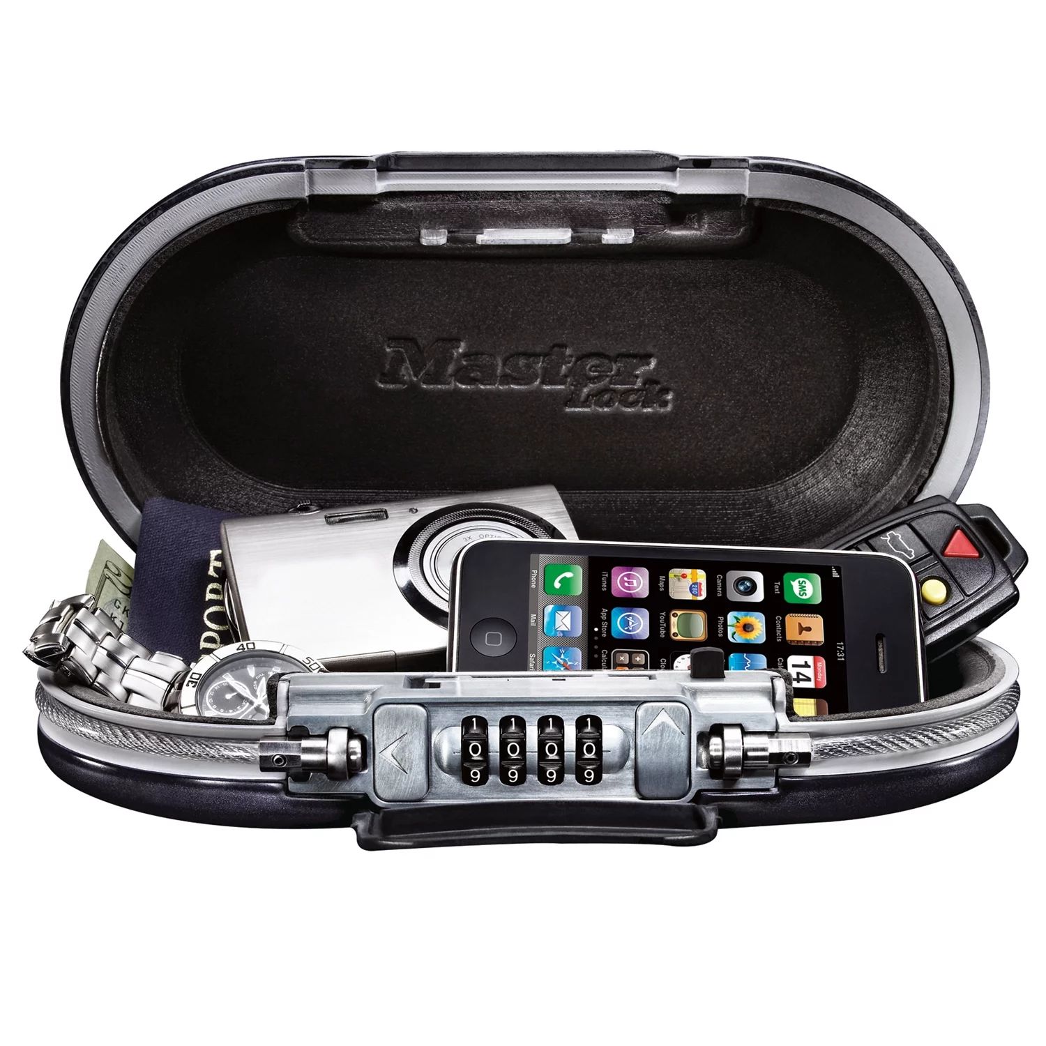 Master Lock 5900D Set Your Own Combination Portable Safe 9-17/32 in. Wide | Walmart (US)