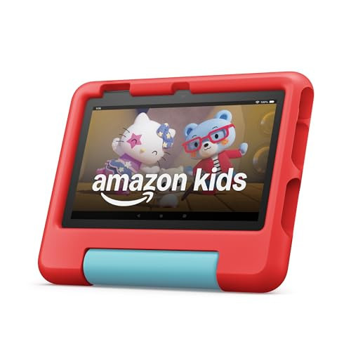 Amazon Fire 7 Kids tablet (newest model) ages 3-7. Top-selling 7" kids tablet on Amazon. Includes 6 months of ad-free and exclusive content, easy parental controls, 10-hr battery, 16 GB, Red | Amazon (US)