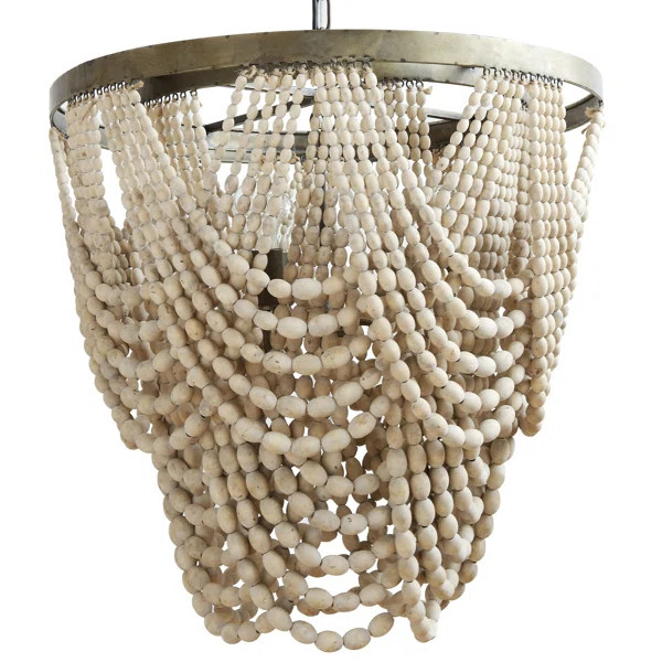 Hatfield 3 - Light Unique Tiered Chandelier with Beaded Accents | Wayfair North America