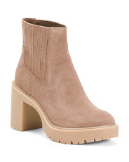 Dolce Vita Suede Heeled Booties H20 | Marshalls