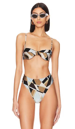Farrah Bikini Top in Sassari Print | Revolve Clothing (Global)