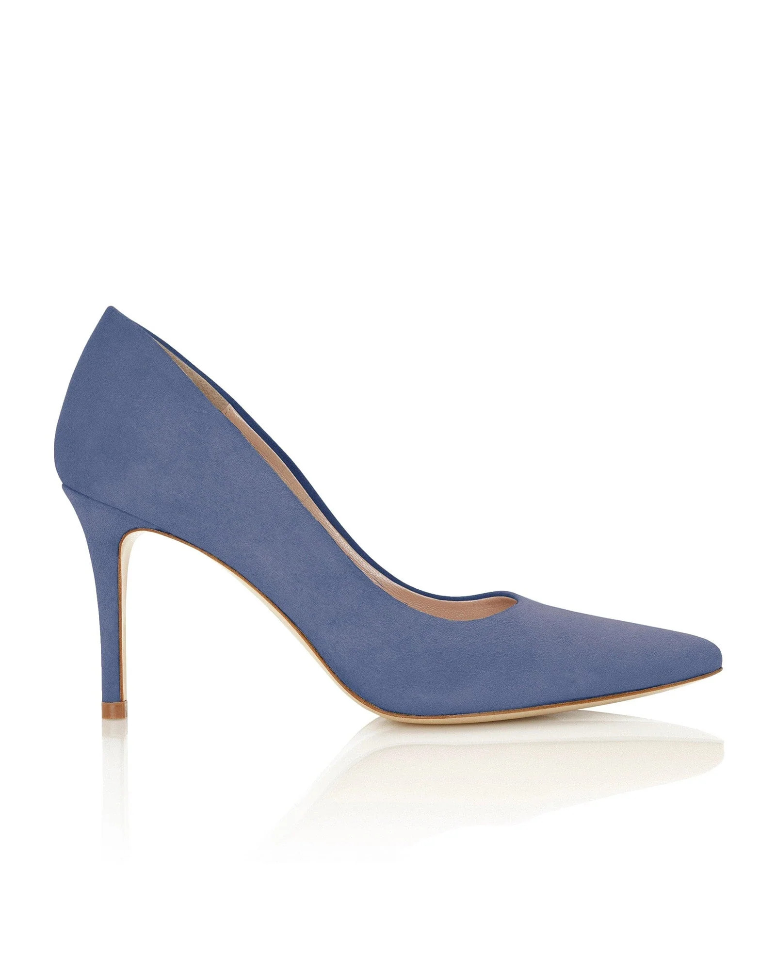 Claudia Riviera Suede
			Mid Heel | Emmy London