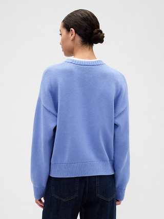 Relaxed Cotton Crewneck Sweater | Gap Factory