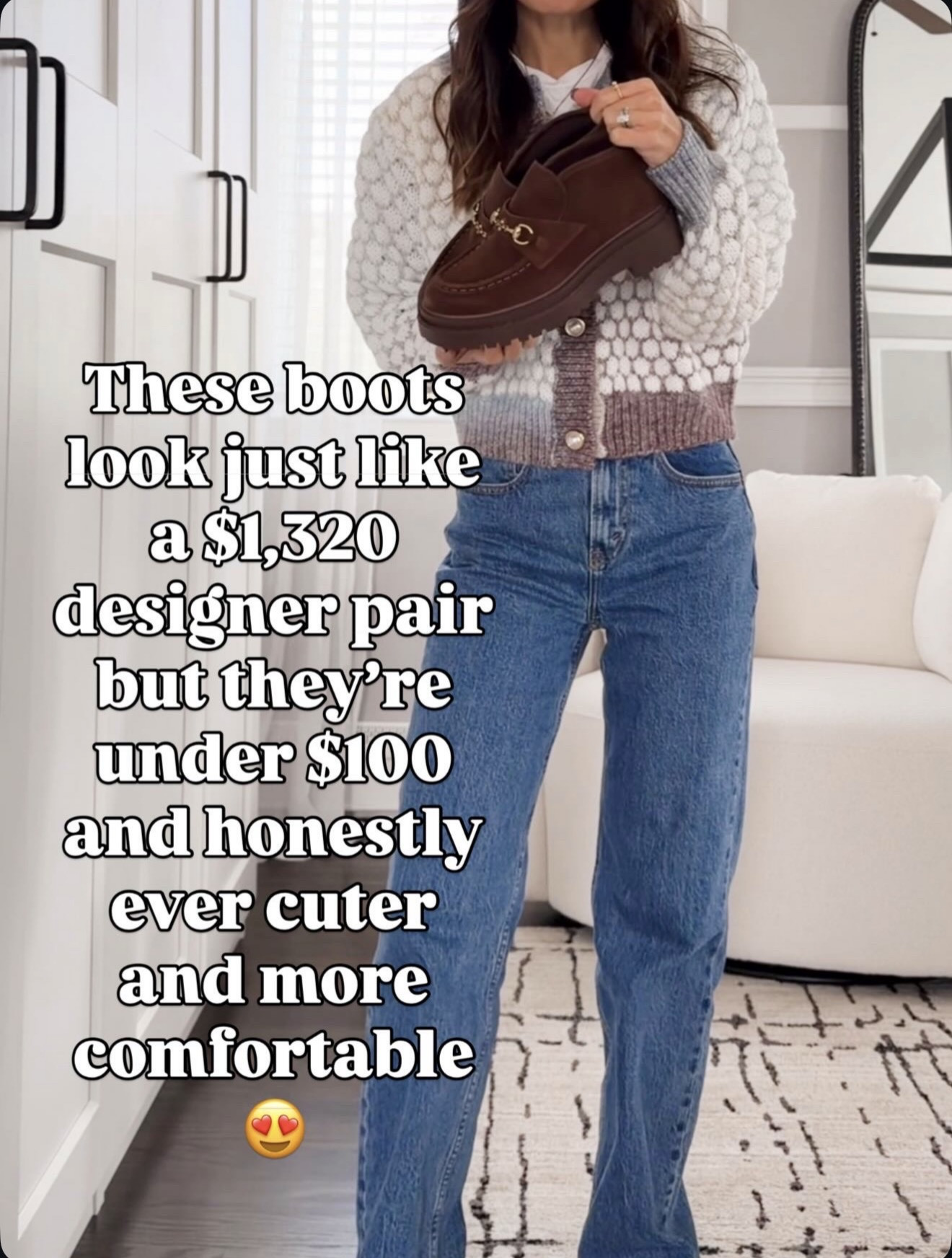 These boots look just like a $1,320 designer pair… but they’re under $100 🤎 And honestly even cuter + more comfortable 😍run tts 

#LTKGiftGuide #LTKHoliday #LTKSeasonal