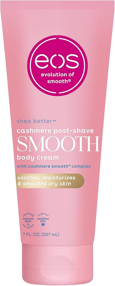 eos Cashmere Skin Collection Post-Shave Smooth Body Cream- Vanilla Cashmere Scented, 72-Hour Hydr... | Amazon (US)