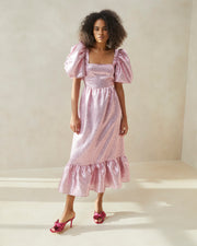 Elisa Rose Puff-Sleeved Evening Dress | Loeffler Randall