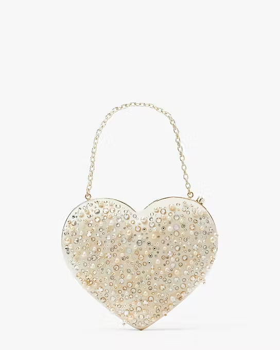 Bridal Embellished 3d Heart Clutch | Kate Spade (US)