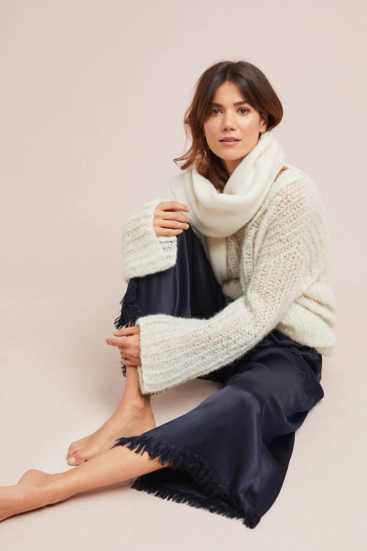 Silky Wide-Leg Pants | Anthropologie (US)